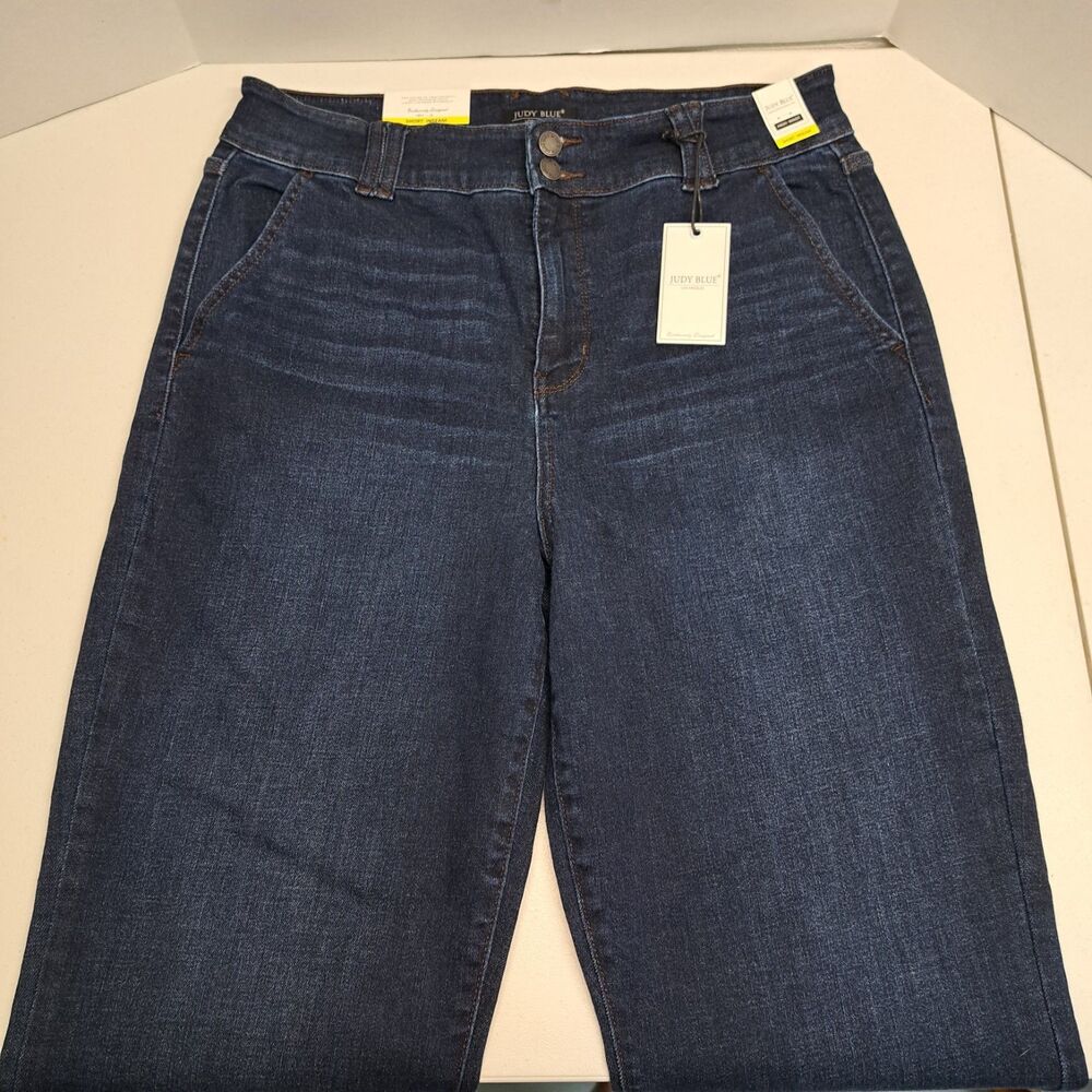 Judy Blue Jeans Wide Leg High Rise Short Inseam Women's 15/32 New - Picture 3 of 9